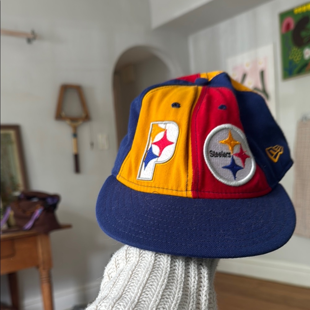 Steelers Red and Yellow Cap